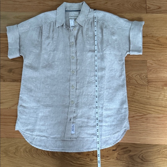 J.CREW BUTTON DOWN LINEN SHIRT, XSP - Picture 10 of 11